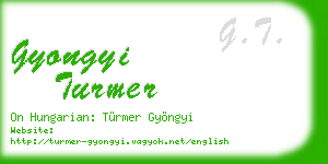 gyongyi turmer business card