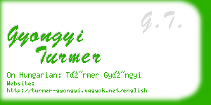 gyongyi turmer business card